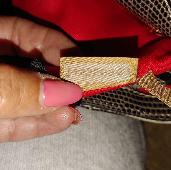 Dooney & Bourke Embossed Lizard Bag - Picture 12 of 15